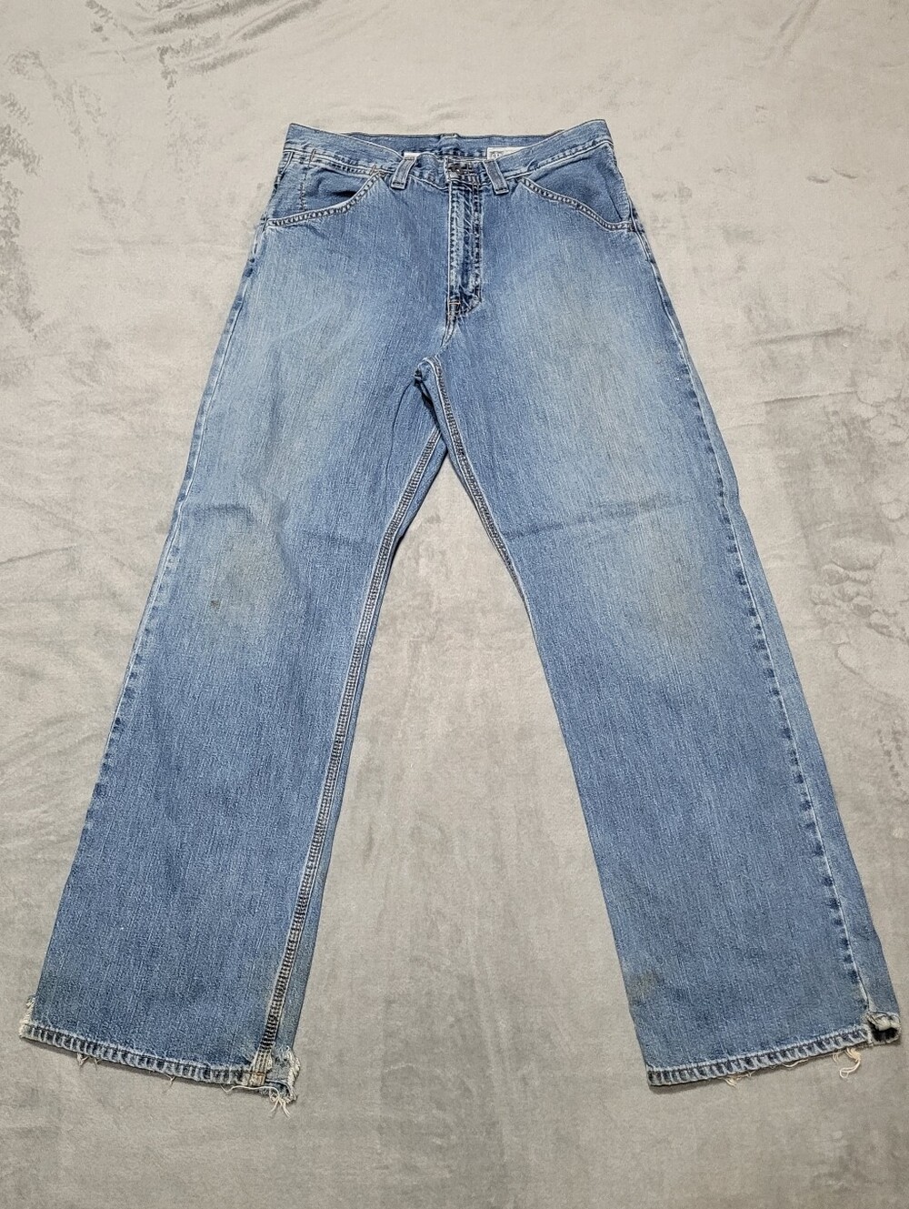 Gap Worker Jean 32x32 Mens Blue Y2K Wide Leg Denim Carpenter Pants